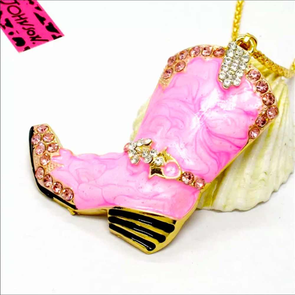 Betsey Johnson CowboyBoot Chain Necklaces
